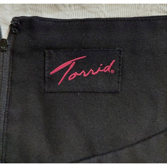 Torrid Black Pleated Midi Skirt 18 - Picture 2 of 6